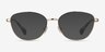 Ralph RA6057 Light Gold MetalEyeglass Frames from EyeBuyDirect, with Tinted Lenses