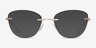 Coach HC5185 Shiny Rose Gold MetalEyeglass Frames from EyeBuyDirect, with Tinted Lenses