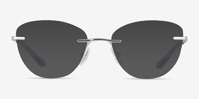 Coach HC5185 Shiny Silver MetalEyeglass Frames from EyeBuyDirect, with Tinted Lenses
