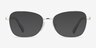 Ralph RA6062 Shiny Light Blue MetalEyeglass Frames from EyeBuyDirect, with Tinted Lenses