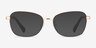Ralph RA6062 Black Gold MetalEyeglass Frames from EyeBuyDirect, with Tinted Lenses