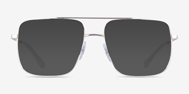 Ray-Ban RB3758V Silver MetalEyeglass Frames from EyeBuyDirect, with Tinted Lenses