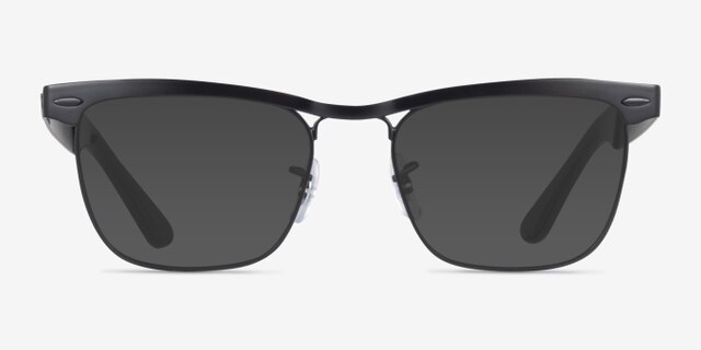 Ray-Ban RB3875V Wayfarer Deluxe Black MetalEyeglass Frames from EyeBuyDirect, with Tinted Lenses