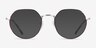 Ray-Ban RB6465 Jack Silver Tortoise MetalEyeglass Frames from EyeBuyDirect, with Tinted Lenses