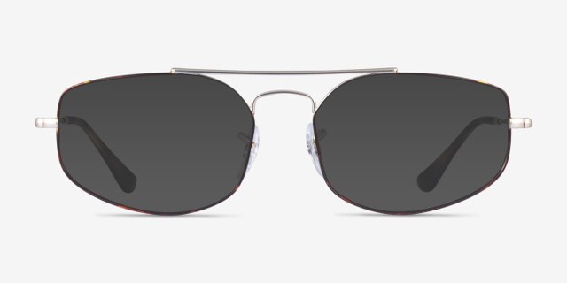Ray-Ban RB6545 Explorer 5 Silver Tortoise MetalEyeglass Frames from EyeBuyDirect, with Tinted Lenses
