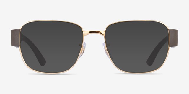 Ray-Ban RB6532 Liteforce Gold MetalEyeglass Frames from EyeBuyDirect, with Tinted Lenses
