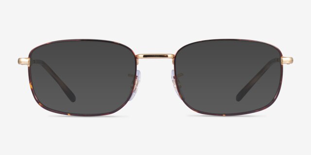 Ray-Ban RB6533 Tortoise MetalEyeglass Frames from EyeBuyDirect, with Tinted Lenses