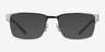 Armani Exchange AX1019 Matte Silver MetalEyeglass Frames from EyeBuyDirect, with Tinted Lenses