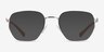 Armani Exchange AX1074 Matte Silver MetalEyeglass Frames from EyeBuyDirect, with Tinted Lenses