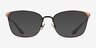 Coach HC5135 Satin Dark Brown MetalEyeglass Frames from EyeBuyDirect, with Tinted Lenses