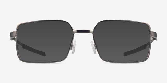 Oakley Foil Sq Matte Gunmetal MétalMontures de lunettes de vue d'EyeBuyDirect, Avec des Verres Teintés