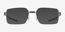 Oakley Foil Sq Matte Gunmetal MétalMontures de lunettes de vue d'EyeBuyDirect, Avec des Verres Teintés