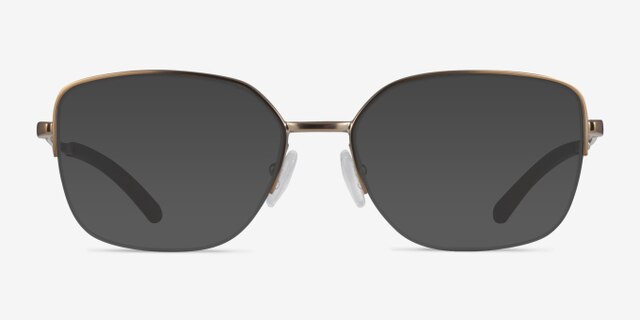 Oakley Moonglow Satin Champagne MétalMontures de lunettes de vue d'EyeBuyDirect, Avec des Verres Teintés