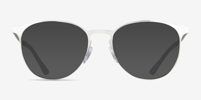 Ray-Ban RB6375 Silver On Silver MetalEyeglass Frames from EyeBuyDirect, with Tinted Lenses