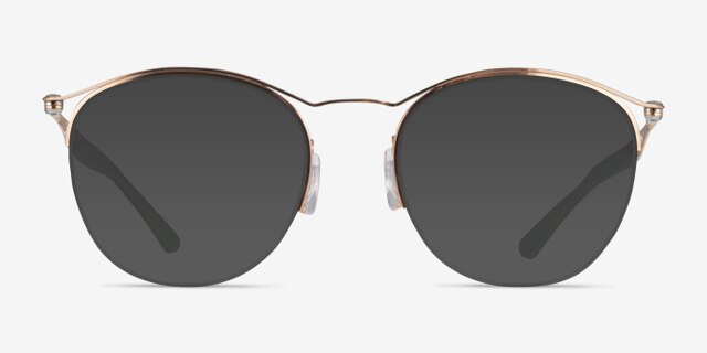 Ray-Ban RB7553 Or rose MétalMontures de lunettes de vue d'EyeBuyDirect, Avec des Verres Teintés