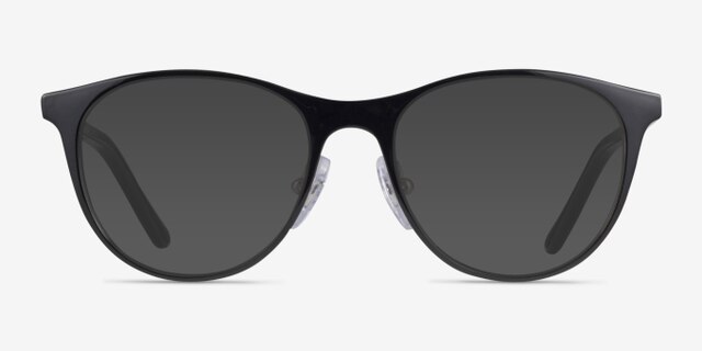 Ray-Ban RB9552V Black On Silver MétalMontures de lunettes de vue d'EyeBuyDirect, Avec des Verres Teintés