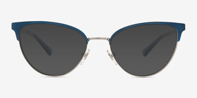Vogue Eyewear VO4250 Blue Silver MetalEyeglass Frames from EyeBuyDirect, with Tinted Lenses