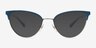 Vogue Eyewear VO4250 Blue Silver MetalEyeglass Frames from EyeBuyDirect, with Tinted Lenses