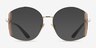 Vogue Eyewear VO4269 Pale Gold Brown MetalEyeglass Frames from EyeBuyDirect, with Tinted Lenses