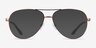 Armani Exchange AX1077 Matte Bronze MétalMontures de lunettes de vue d'EyeBuyDirect, Avec des Verres Teintés