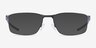 Oakley Socket 5.0 Satin Black Blue MétalMontures de lunettes de vue d'EyeBuyDirect, Avec des Verres Teintés