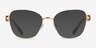 Swarovski SK1025 Doré MétalMontures de lunettes de vue d'EyeBuyDirect, Avec des Verres Teintés