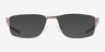 Oakley Socket 5.0 Satin Mahogany MétalMontures de lunettes de vue d'EyeBuyDirect, Avec des Verres Teintés