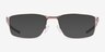 Oakley Socket 5.0 Satin Mahogany MétalMontures de lunettes de vue d'EyeBuyDirect, Avec des Verres Teintés