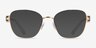 Swarovski SK1025 Gold MetalEyeglass Frames from EyeBuyDirect, with Tinted Lenses