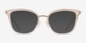 Michael Kors MK3032 Coconut Grove Rose Gold Pink Transparent MétalMontures de lunettes de vue d'EyeBuyDirect, Avec des Verres Teintés