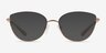 Michael Kors MK3030 Boena Visla Or rose MétalMontures de lunettes de vue d'EyeBuyDirect, Avec des Verres Teintés