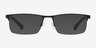 Emporio Armani EA1041 Rubber Black MétalMontures de lunettes de vue d'EyeBuyDirect, Avec des Verres Teintés
