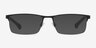 Emporio Armani EA1041 Rubber Blue MétalMontures de lunettes de vue d'EyeBuyDirect, Avec des Verres Teintés