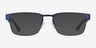 Emporio Armani EA1027 Matte Blue MétalMontures de lunettes de vue d'EyeBuyDirect, Avec des Verres Teintés