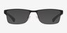 Emporio Armani EA1052 Rubber Black Gunmetal MétalMontures de lunettes de vue d'EyeBuyDirect, Avec des Verres Teintés