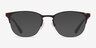 Emporio Armani EA1059 Matte Brown Gunmetal MétalMontures de lunettes de vue d'EyeBuyDirect, Avec des Verres Teintés