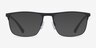 Emporio Armani EA1079 Rubber Black MétalMontures de lunettes de vue d'EyeBuyDirect, Avec des Verres Teintés