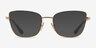 Vogue Eyewear VO4307 Gold Top Havana MétalMontures de lunettes de vue d'EyeBuyDirect, Avec des Verres Teintés
