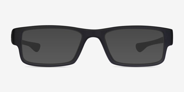 Oakley Airdrop Satin Black PlasticEyeglass Frames from EyeBuyDirect, with Tinted Lenses