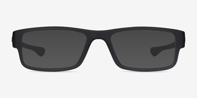 Oakley Airdrop Satin Black PlasticEyeglass Frames from EyeBuyDirect, with Tinted Lenses