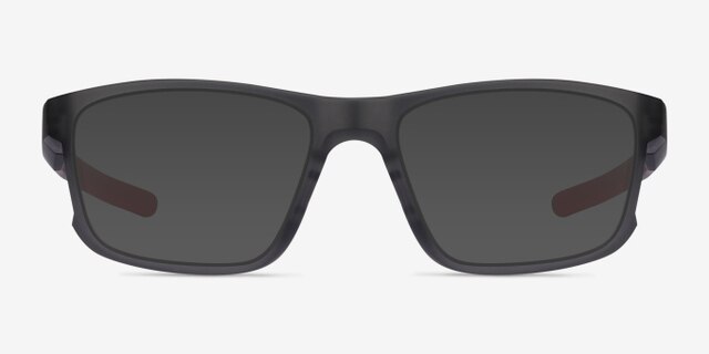 Oakley Hyperlink Satin Gray Smoke PlasticEyeglass Frames from EyeBuyDirect, with Tinted Lenses