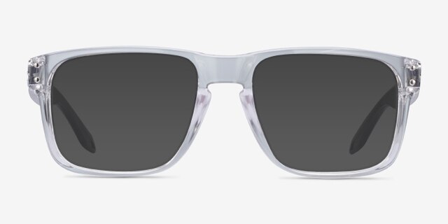 Oakley Holbrook Rx Polished Clear PlasticEyeglass Frames from EyeBuyDirect, with Tinted Lenses