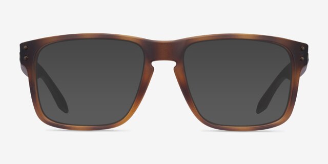 Oakley Holbrook Rx Matte Brown Tortoise PlasticEyeglass Frames from EyeBuyDirect, with Tinted Lenses