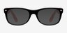 Ray-Ban RB5184 Wayfarer Black & Red AcetateEyeglass Frames from EyeBuyDirect, with Tinted Lenses