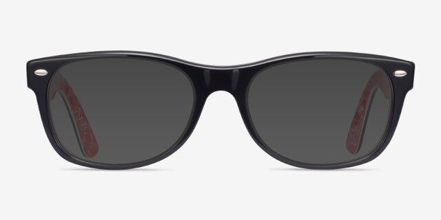 Ray-Ban RB5184 Wayfarer Black & Red AcetateEyeglass Frames from EyeBuyDirect, with Tinted Lenses