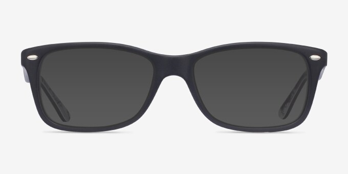 Ray-Ban RB5228 - Rectangle Black Frame Eyeglasses | Eyebuydirect display picture 2