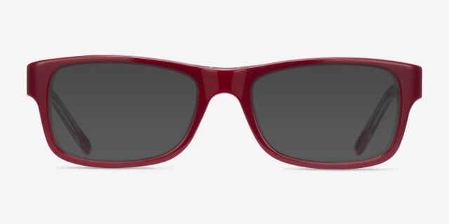 Ray-Ban RB5268 Red AcetateEyeglass Frames from EyeBuyDirect, with Tinted Lenses