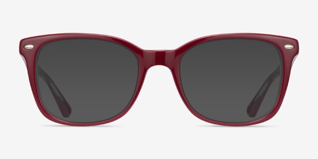 Ray-Ban RB5285 Burgundy AcetateEyeglass Frames from EyeBuyDirect, with Tinted Lenses