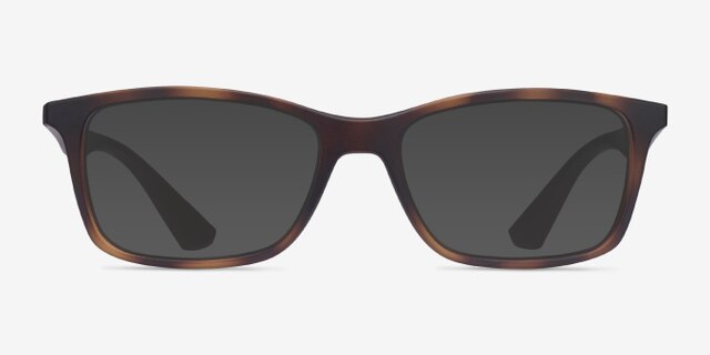 Ray-Ban RB7047 Tortoise Brown PlasticEyeglass Frames from EyeBuyDirect, with Tinted Lenses