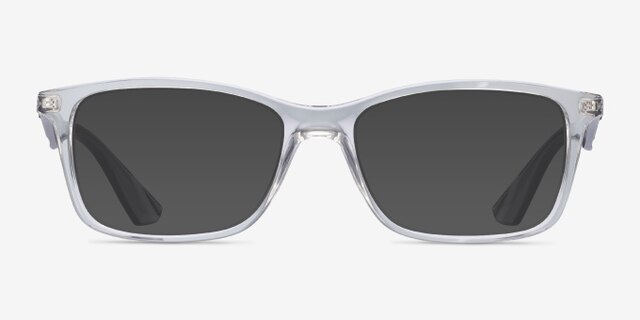 Ray-Ban RB7047 Clear & Gray PlasticEyeglass Frames from EyeBuyDirect, with Tinted Lenses